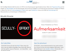 Tablet Screenshot of fsf.de