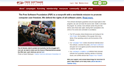 Desktop Screenshot of fsf.org
