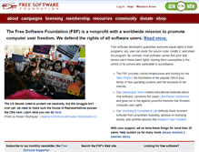 Tablet Screenshot of fsf.org